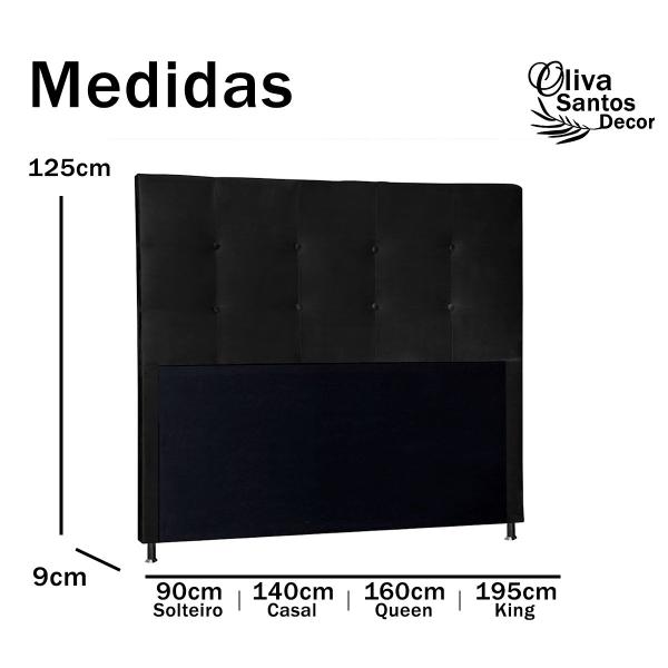 Imagem de Cabeceira Cama de Solteiro 90cm Estofada Quarto Box Com Pés Suede material sintético