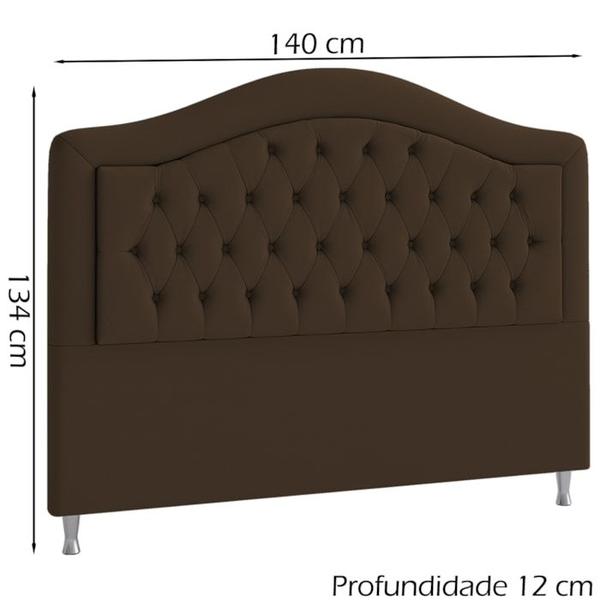 Imagem de Cabeceira Casal 140 cm Balize Veludo SL 942 Peer