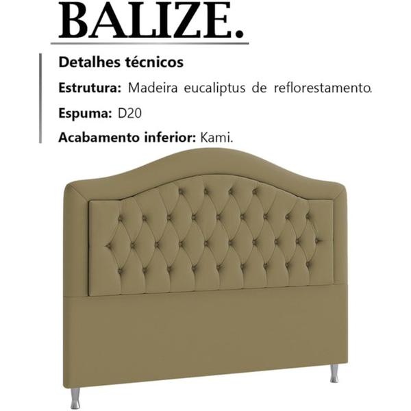 Imagem de Cabeceira Casal 140 cm Balize Veludo SL 945 Peer