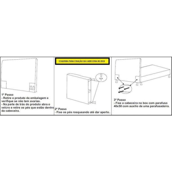 Imagem de Cabeceira Casal 140 cm Para Cama Box Berlim Suede Camurça/Marfim - DS Estofados