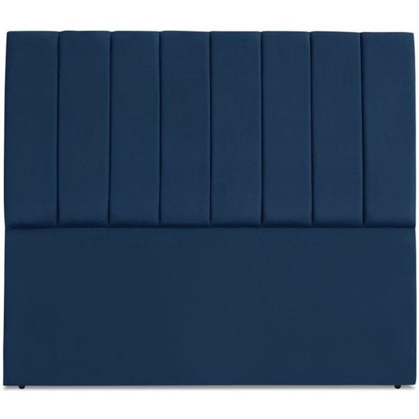 Imagem de Cabeceira Casal 140cm Allia Suede Azul Marinho RM