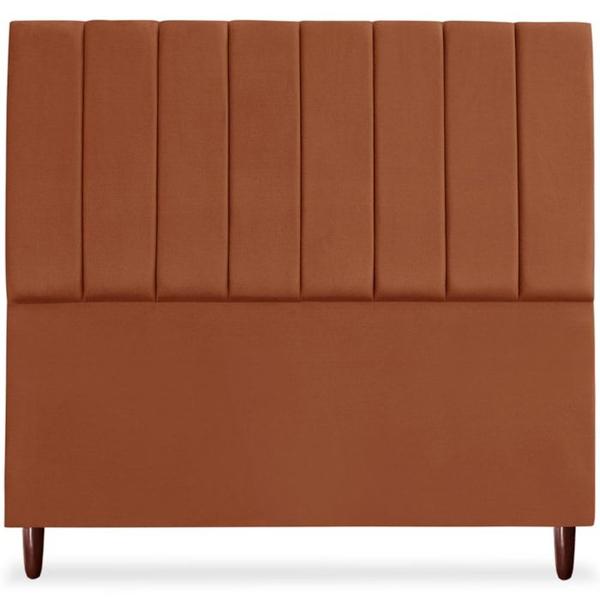 Imagem de Cabeceira Casal 140cm Arlla Suede Terracota RM