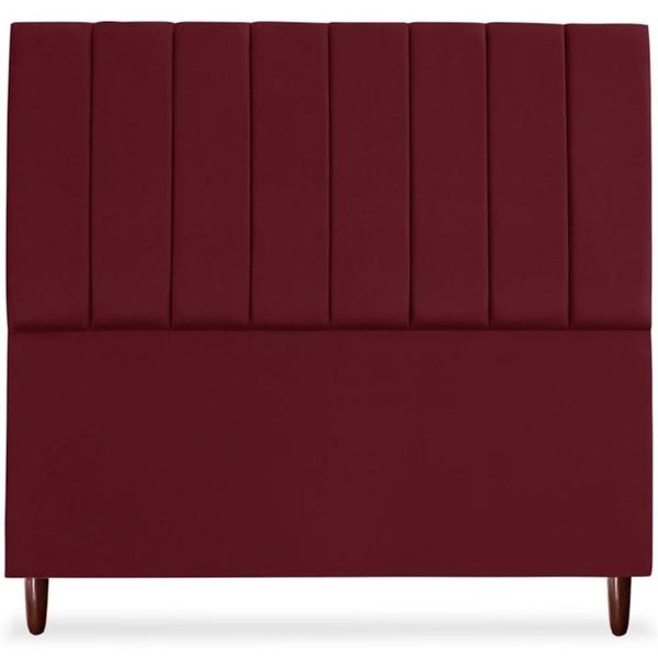 Imagem de Cabeceira Casal 140cm Arlla Suede Vinho RM