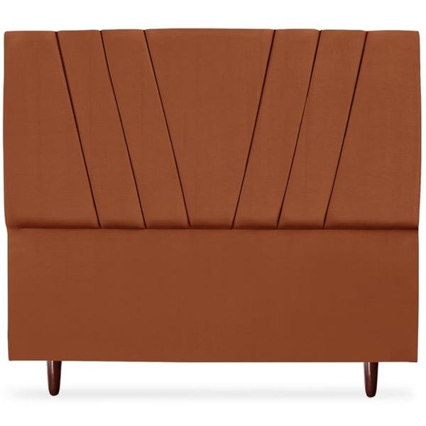 Imagem de Cabeceira Casal 140cm Bell Suede Terracota RM