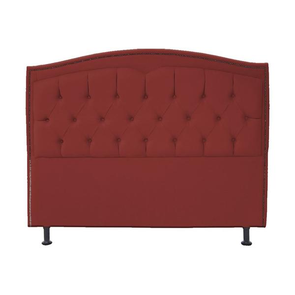 Imagem de Cabeceira Casal 140cm Para Cama Box Diana Suede Vermelho - DS Estofados