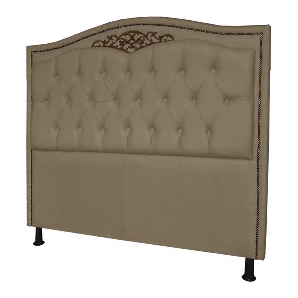 Imagem de Cabeceira Casal 140cm Para Cama Box Greta Suede Capuccino - DS Estofados