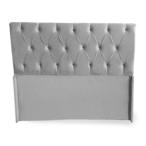 Imagem de Cabeceira Casal Bela Casal King 190cm Para Cama Box Suede Cinza - DS Estofados