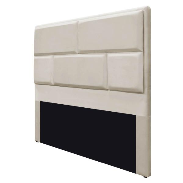 Imagem de Cabeceira Casal Brick P02 140 cm para cama Box Suede - Amarena Móveis