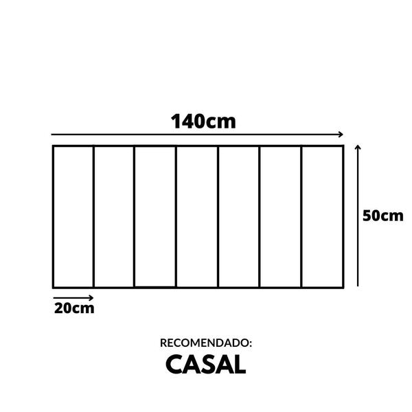 Imagem de Cabeceira Casal Estofada Madri 140x50cm Painel Interiores