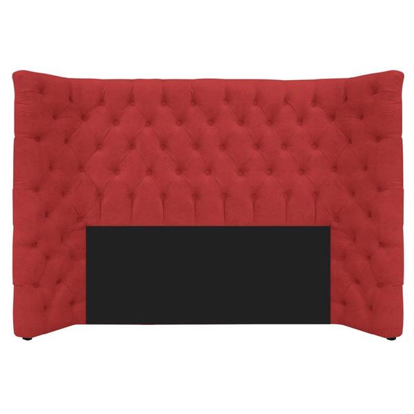 Imagem de Cabeceira Casal Everest P02 140 cm para cama Box Corano Vermelho - Amarena Móveis