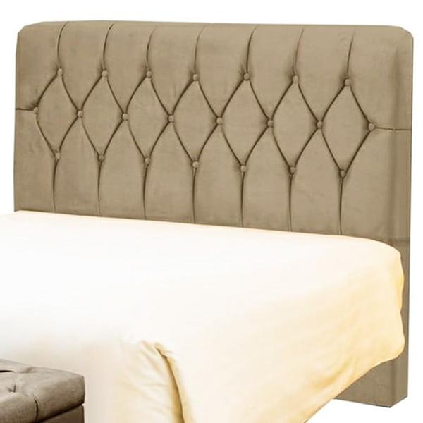 Imagem de Cabeceira Casal Istambul 140 CM Suede Cappucino - D A Decor