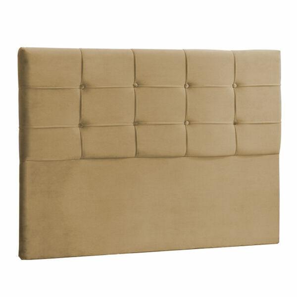 Imagem de Cabeceira Casal Jordania 140 CM Suede Cappucino - D A Decor