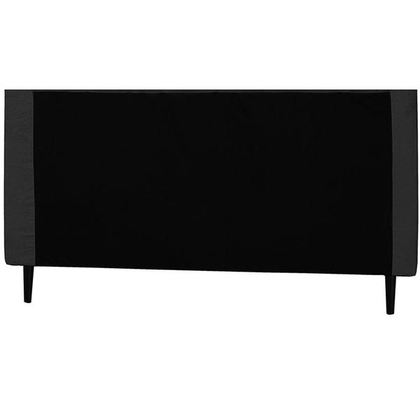 Imagem de Cabeceira Casal King 193cm Para Cama Box Luna Suede Preto - DS Estofados