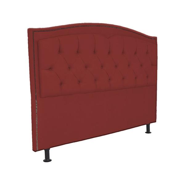 Imagem de Cabeceira Casal King 195cm Para Cama Box Diana Suede Vermelho - DS Estofados