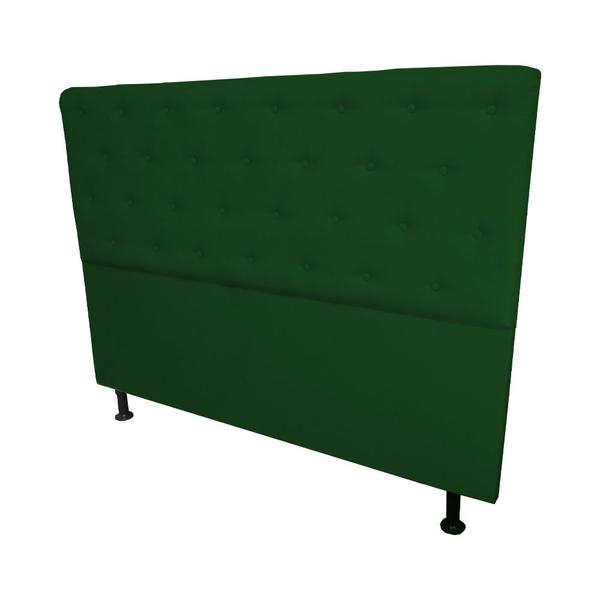 Imagem de Cabeceira Casal King  Juliana 190cm Para Cama Box Suede Verde - DS Estofados