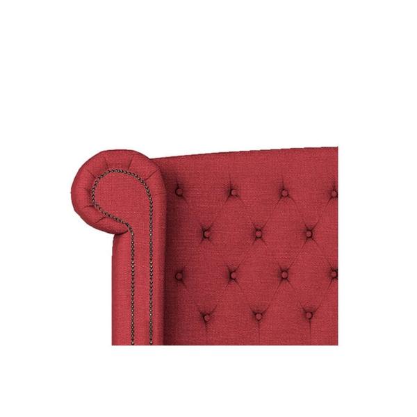 Imagem de Cabeceira Casal  Lyon P04 140 cm Suede Vermelho TCA 53 - Amarena Móveis