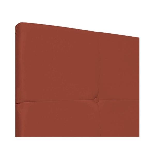 Imagem de Cabeceira Casal Marseille P02 140 cm Suede Terracota - Amarena Móveis