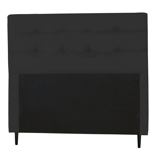 Imagem de Cabeceira Casal Queen 160cm Para Cama Box Luna Suede Preto - DS Estofados