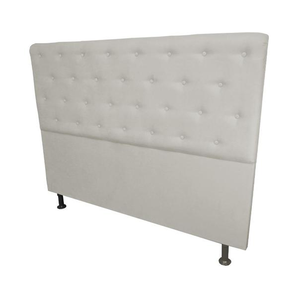 Imagem de Cabeceira Casal Queen  Juliana 160cm Para Cama Box Suede Bege - DS Estofados