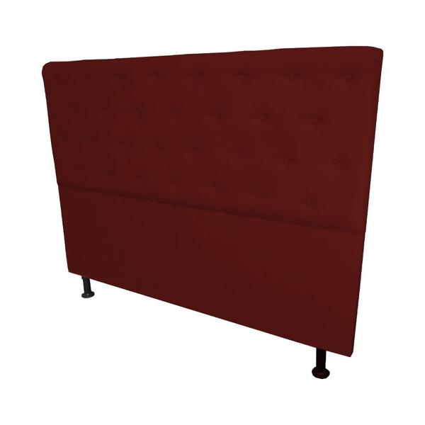 Imagem de Cabeceira Casal Queen  Juliana 160cm Para Cama Box Suede Bordô - DS Estofados