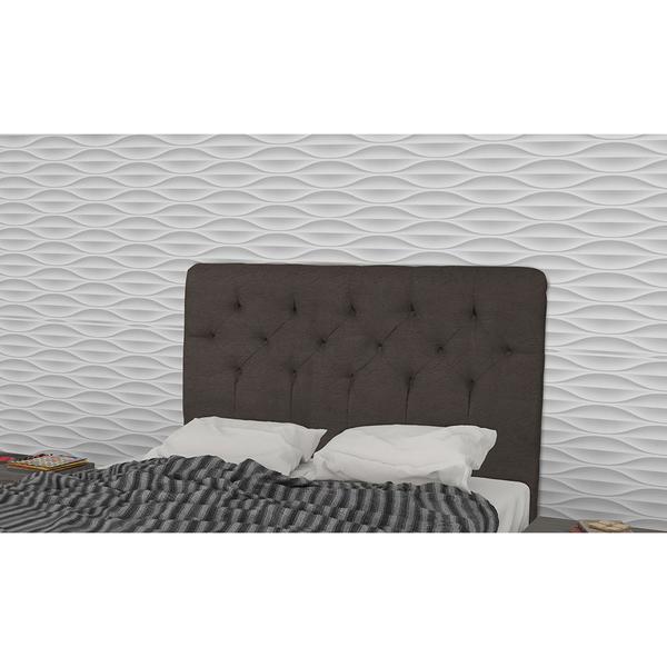 Imagem de Cabeceira Casal Queen160cm Para Cama Box Ravena Suede Marrom - DS Estofados