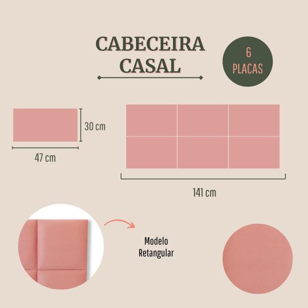 Imagem de Cabeceira Casal Retangular 141x60 Cama Box Modulada