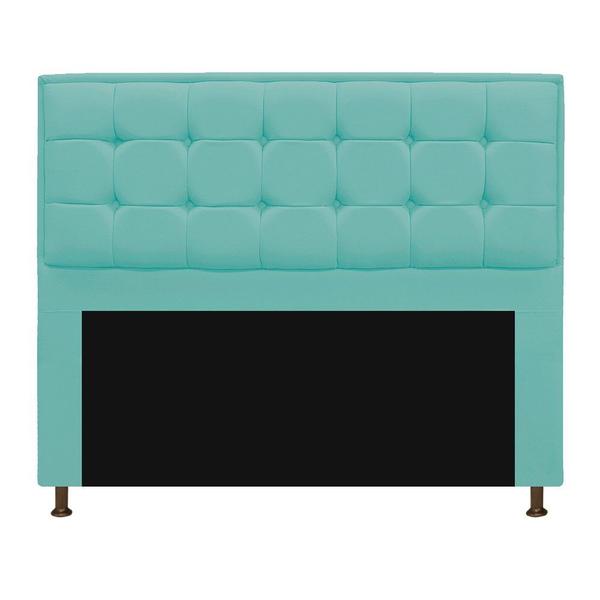 Imagem de Cabeceira Copenhague 160 cm Queen Size Suede Azul Tiffany - Doce Sonho Móveis