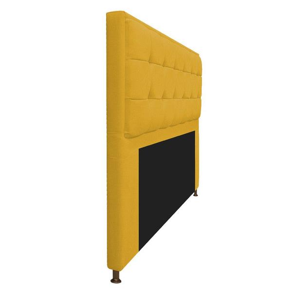 Imagem de Cabeceira Copenhague 195 cm King Size Suede Amarelo - Doce Sonho Móveis