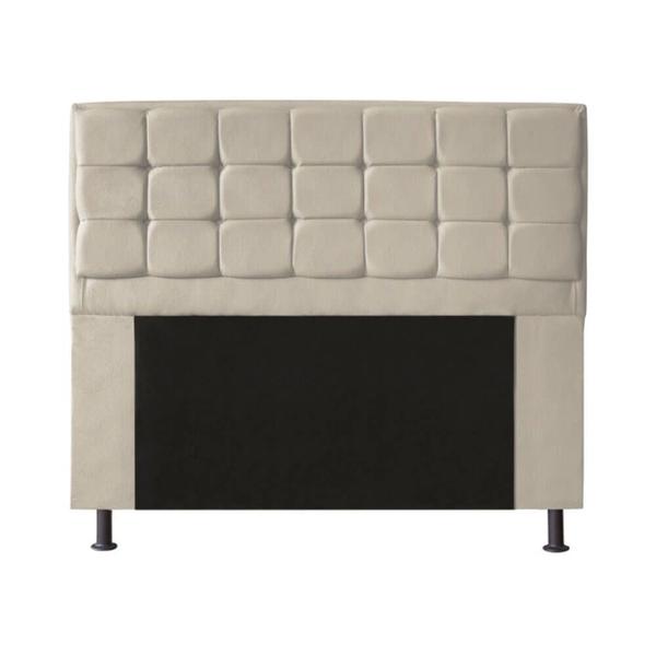 Imagem de Cabeceira Copenhague para Cama Box Casal 140cm com Capitonê Suede - Renascer Decor