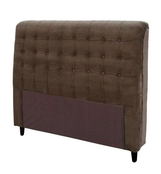 Imagem de Cabeceira Dama New Plus King Size 1950mm Suede Chocolate - Simbal