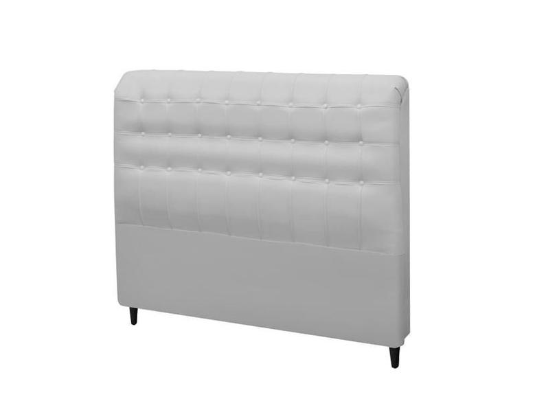 Imagem de Cabeceira Dama New Plus Solteiro 900mm PVC Branco - Simbal