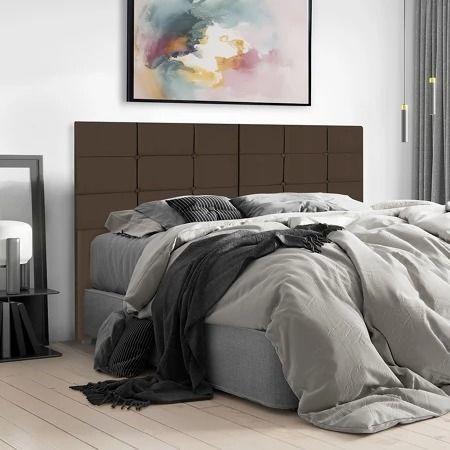 Imagem de Cabeceira de Cama box Casal 1,40 x 1,20 com pé BIA varias cores