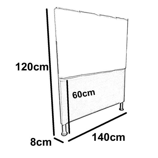 Imagem de Cabeceira de Cama Box Casal Estofada Kasi New Tt - Cores