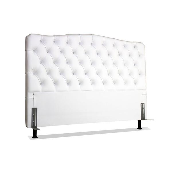 Imagem de Cabeceira de Cama Box Queen 158 cm Dunas Larhome Branco.