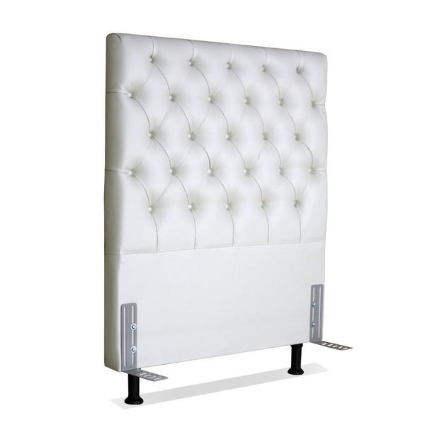 Imagem de Cabeceira de Cama Box Solteiro 100 cm larg. Versalite Larhome Off White.