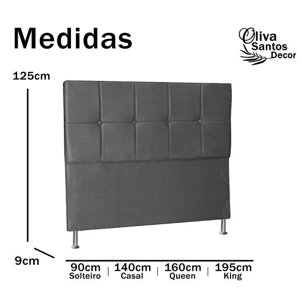 Imagem de Cabeceira de Casal Cama Box Estofada 1,4 m Quarto Suede material sintético