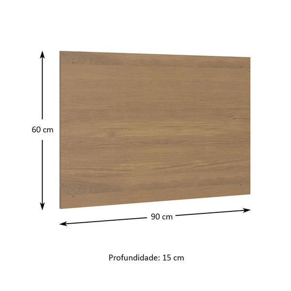 Imagem de Cabeceira De Solteiro Modular 900mm Carvalho Dakar - Soluzione