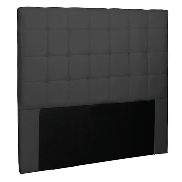 Imagem de Cabeceira Decorativa Casal 1,40M Tropea Suede Preto G63 - Gran Belo