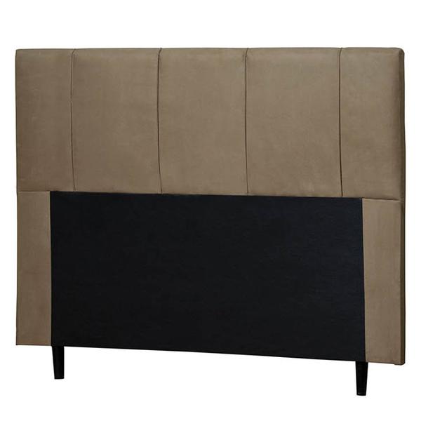 Imagem de Cabeceira Donna Para Cama Box King 193 cm Suede Bege -  D'Rossi