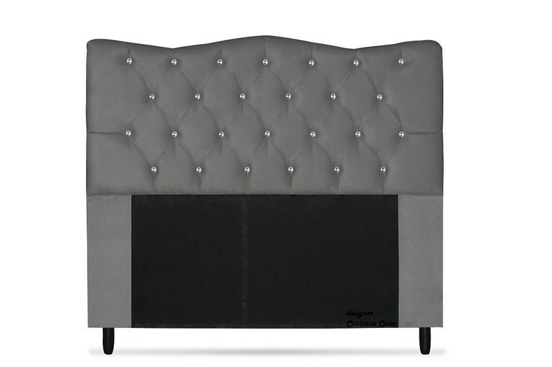 Imagem de Cabeceira Dunas King Size 195cm com Strass Suede