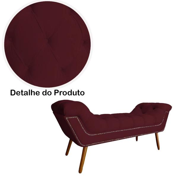 Imagem de Cabeceira E Recamier Ruby Para Cama Box Solteiro - Suede - Sv Decor