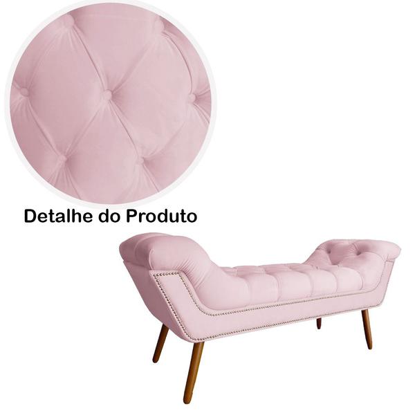 Imagem de Cabeceira E Recamier Ruby Para Cama Box Solteiro - Suede - Sv Decor