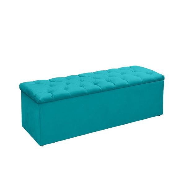 Imagem de Cabeceira E Recamier Sapateira Lana Para Cama Box King 195 Cm - Suede - Sv Decor