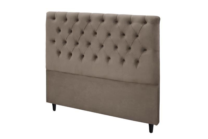 Imagem de Cabeceira Embaixatriz Plus Queen 1600mm Suede Bege - Simbal