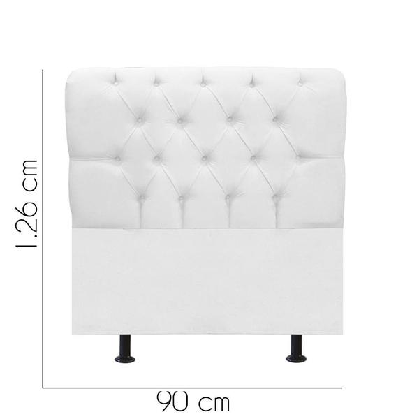 Imagem de Cabeceira Estofada 90 cm para Cama Box Casal Paris - House