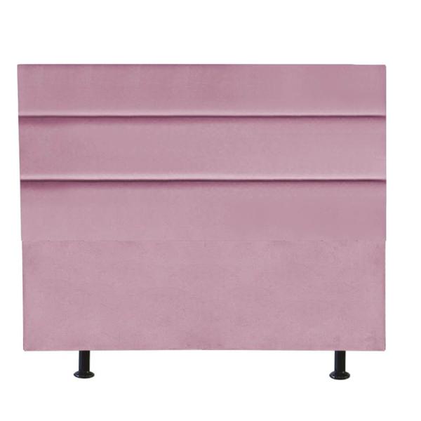 Imagem de Cabeceira Estofada Argentina 160cm Queen Size Para Cama Box Quarto Suede Rosa Bebê - Gat Magazine