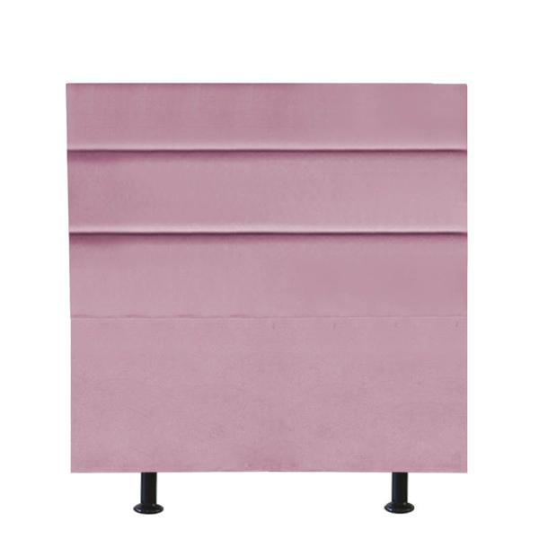 Imagem de Cabeceira Estofada Argentina 90cm Solteiro Para Cama Box Quarto Suede Rosa Bebê - Gat Magazine