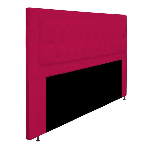 Imagem de Cabeceira Estofada Bianca 160cm Queen Size Capitonê Suede Pink - Damaffê Móveis