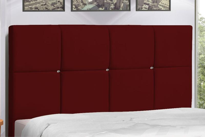 Imagem de Cabeceira Estofada Box Casal Queen Size Encosto Para Cama Paris 164x126 CM Marsala JBE Móveis