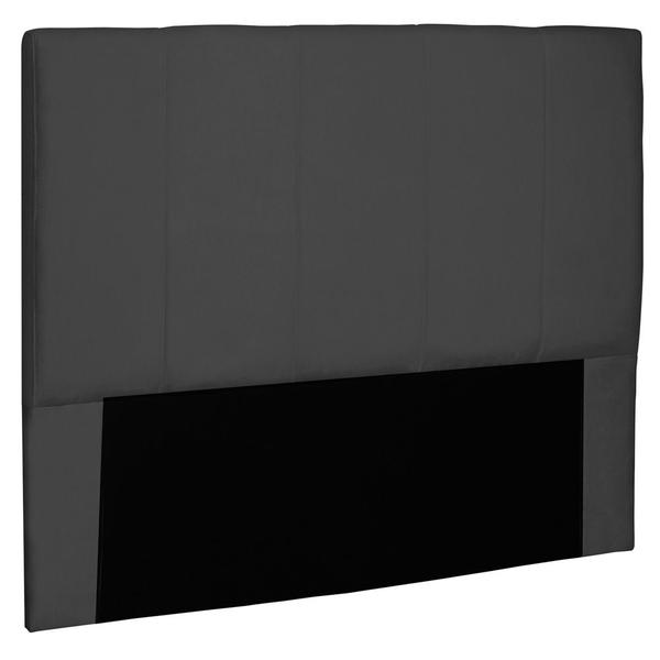 Imagem de Cabeceira Estofada Cama Box Casal Queen Size Ravenna 160cm Suede Preto - Desk Design